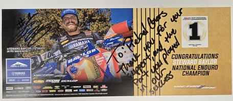 Congratulation Stewart Baylor #1 National Enduro Champion